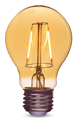 Bombillo LED ambar antiguo